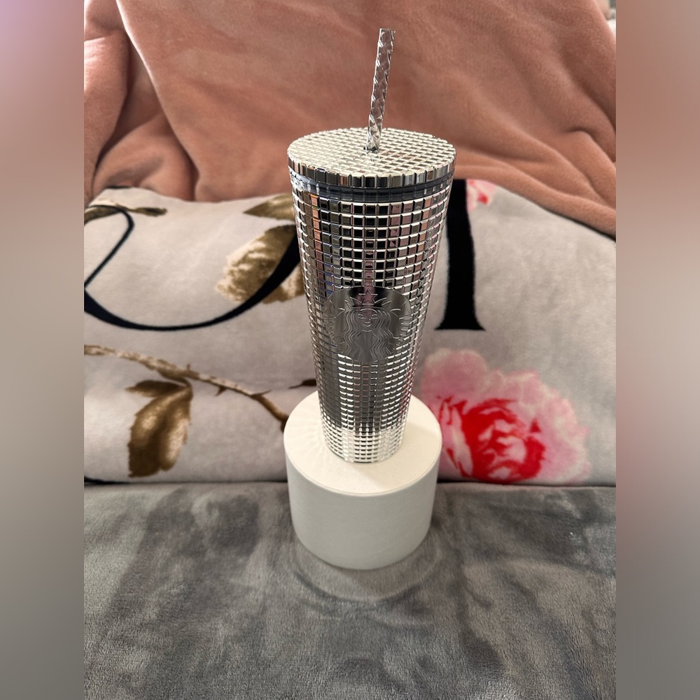 Starbucks silver tumbler